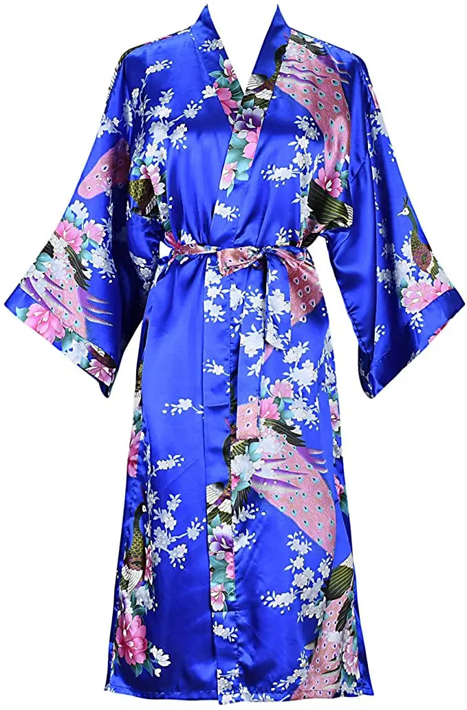 Peignoir femme en satin