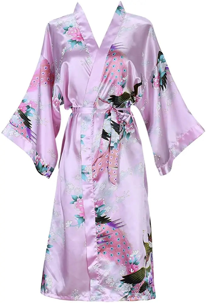 Peignoir femme en satin