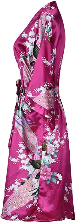 Peignoir femme en satin