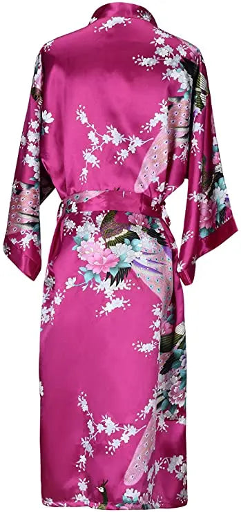 Peignoir femme en satin