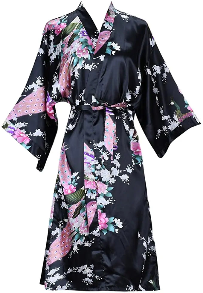Peignoir femme en satin