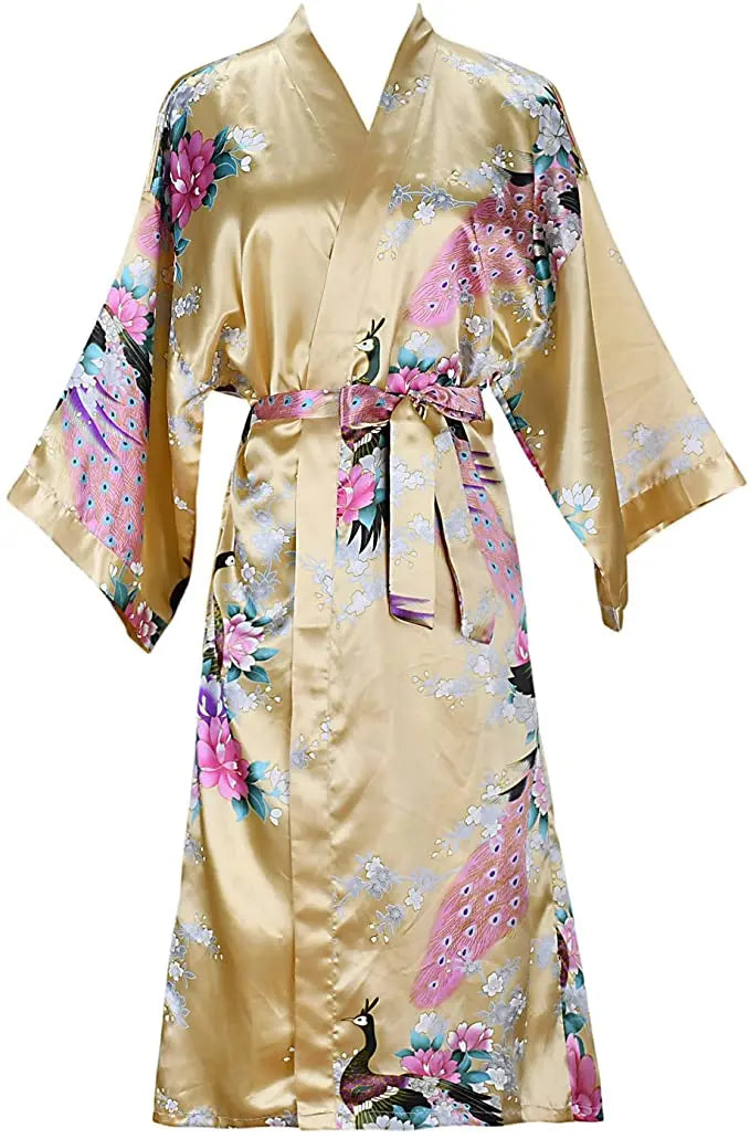 Peignoir femme en satin