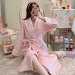 Peignoir femme en velours - Vignette | petit peignoir