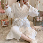 Peignoir femme en velours - Vignette | petit peignoir