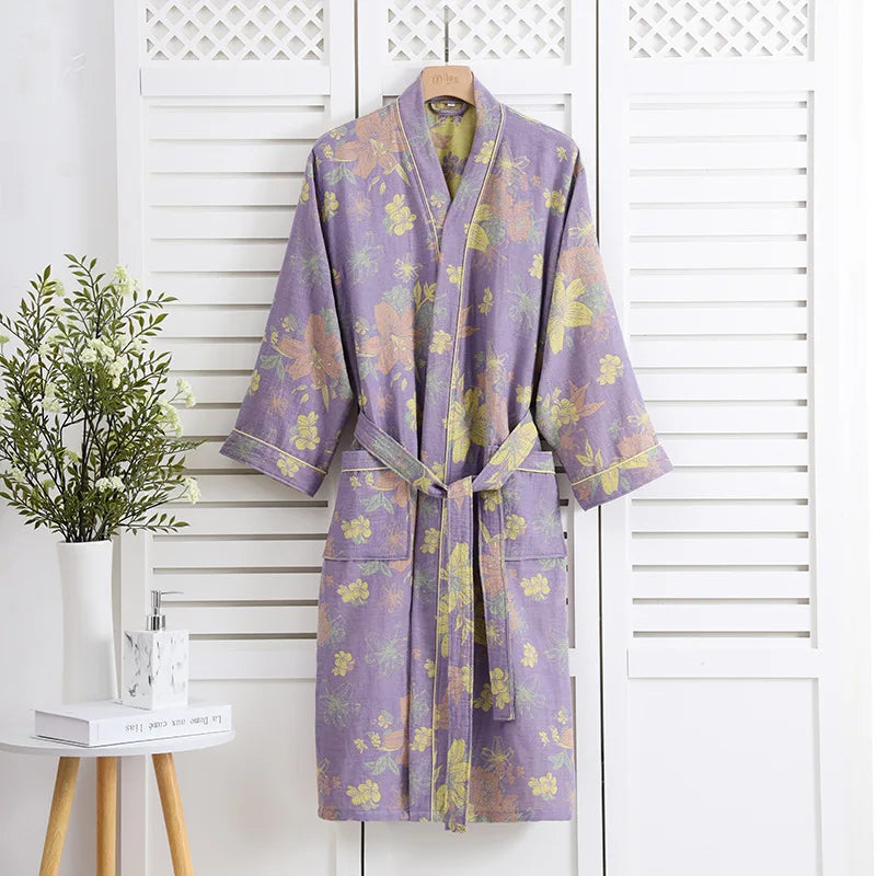 Peignoir femme nid d abeille