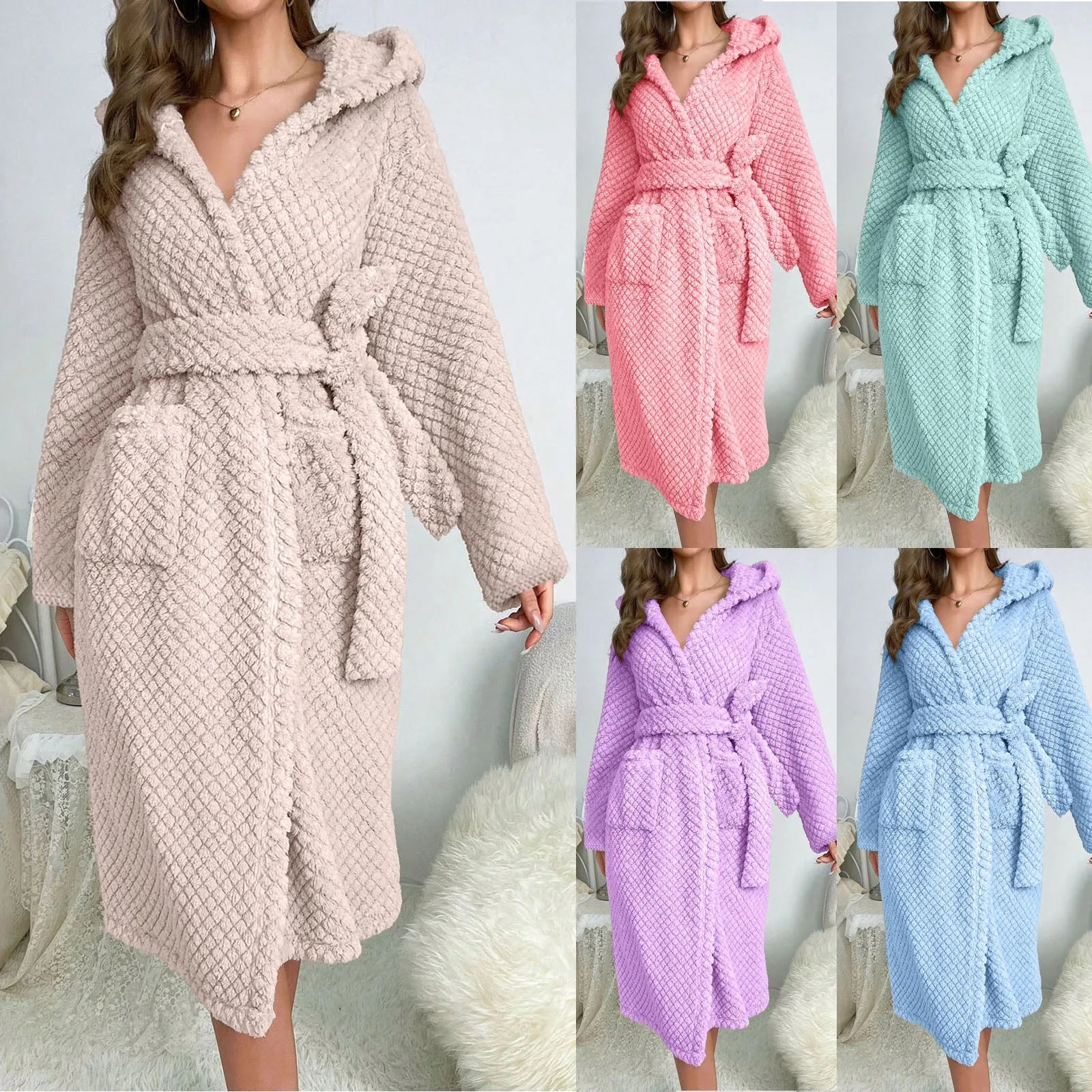 Peignoir femme polaire