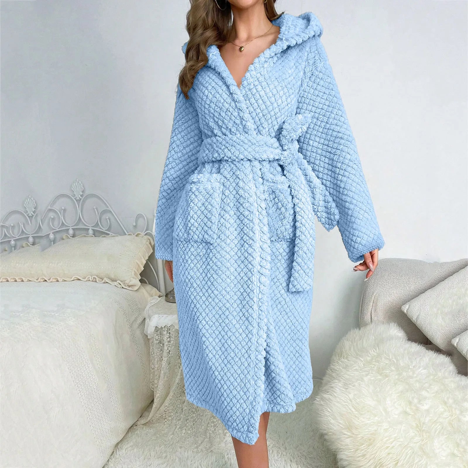 Peignoir femme polaire