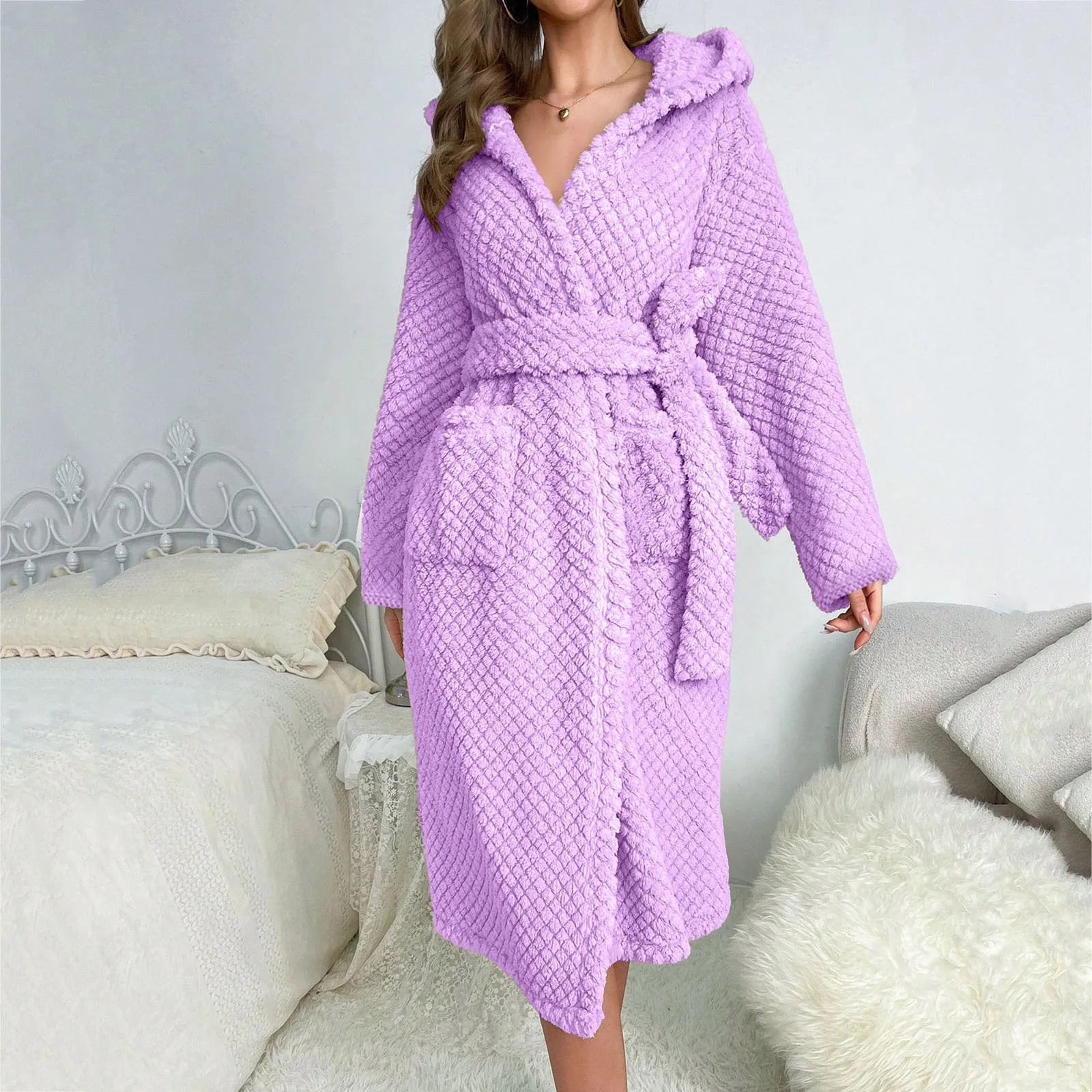 Peignoir femme polaire