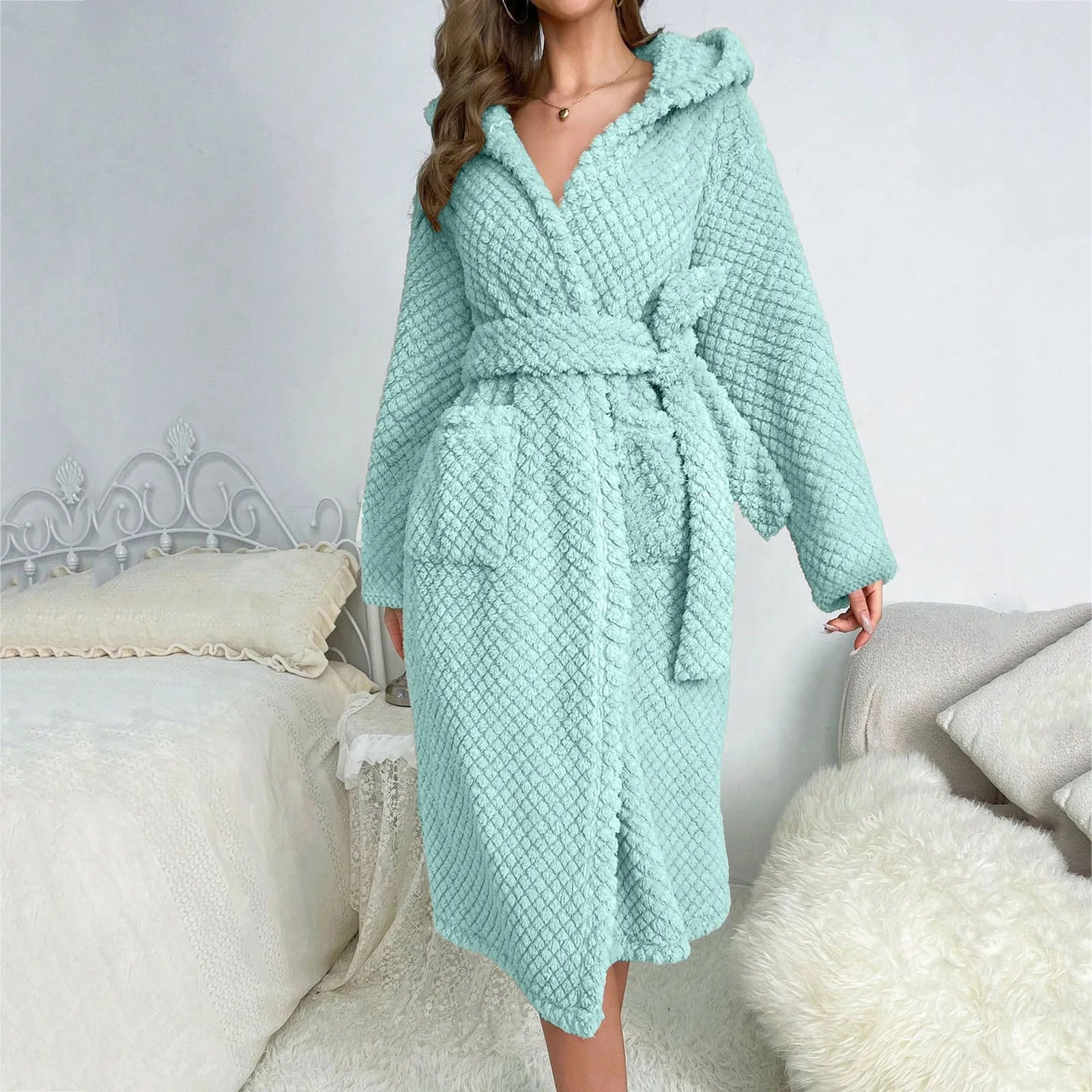 Peignoir femme polaire