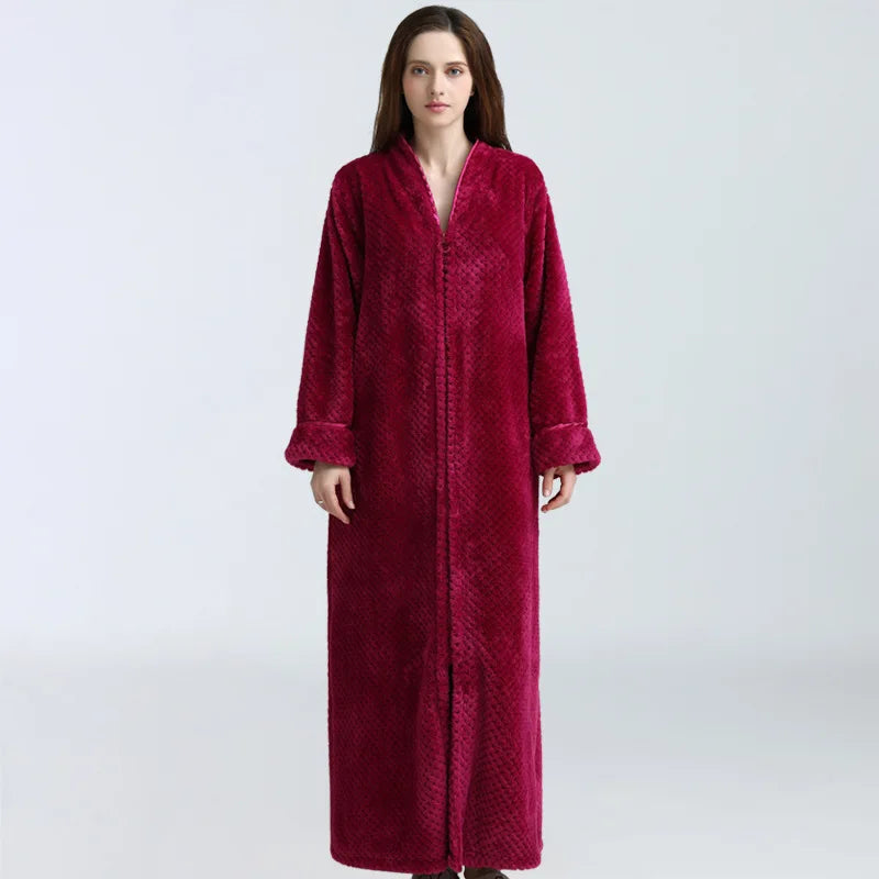 Peignoir femme zippé