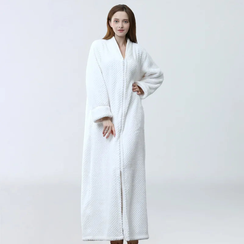 Peignoir femme zippé