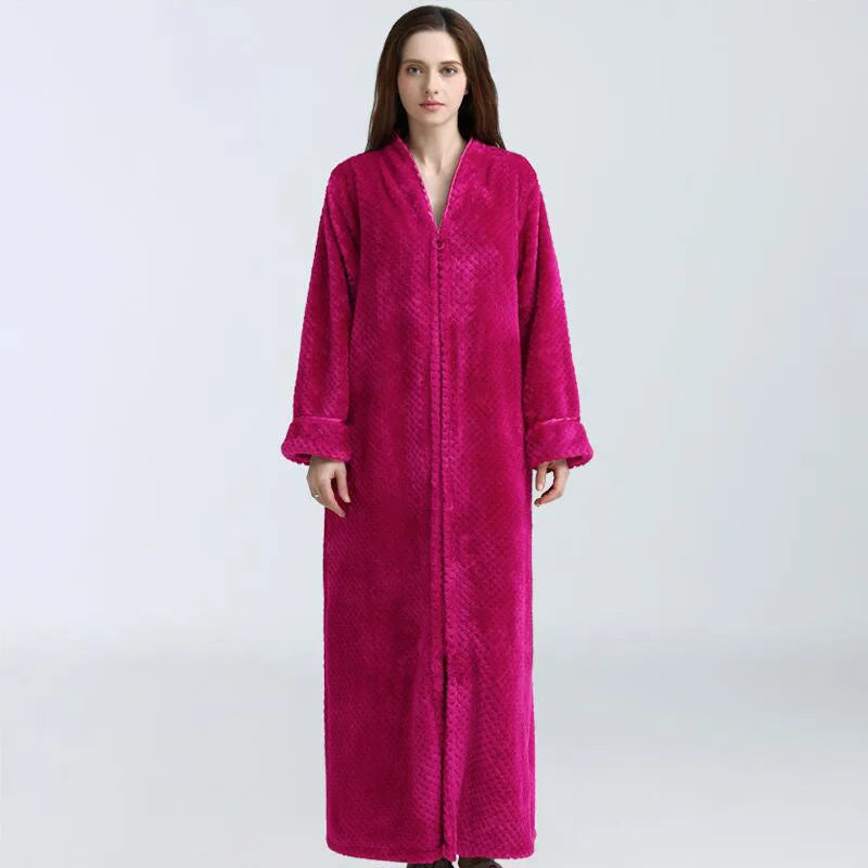 Peignoir femme zippé