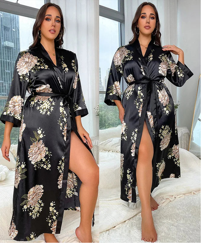 Peignoir grandes tailles femme