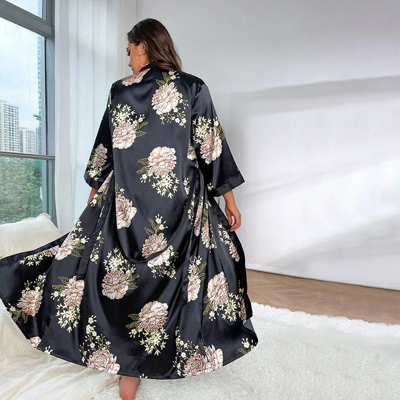 Peignoir grandes tailles femme