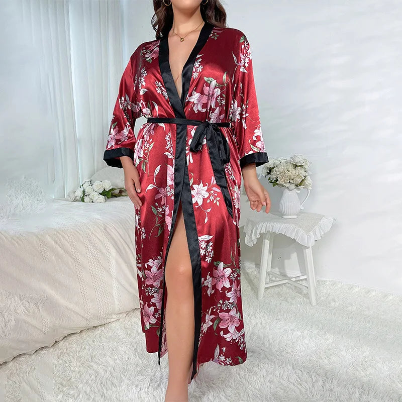 Peignoir grandes tailles femme