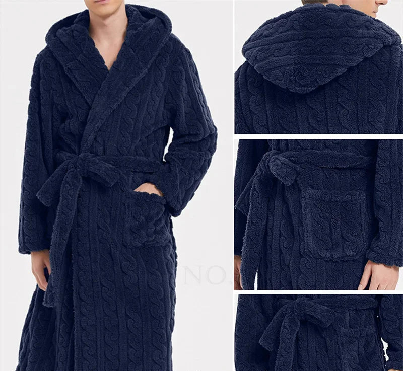 Peignoir homme avec capuche