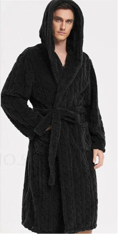 Peignoir homme avec capuche