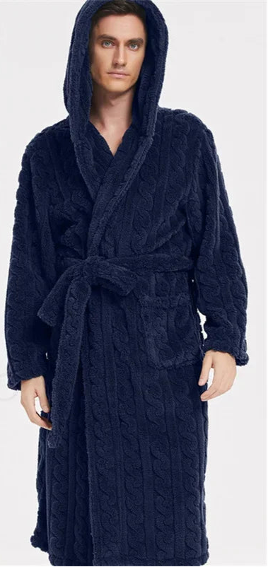 Peignoir homme avec capuche