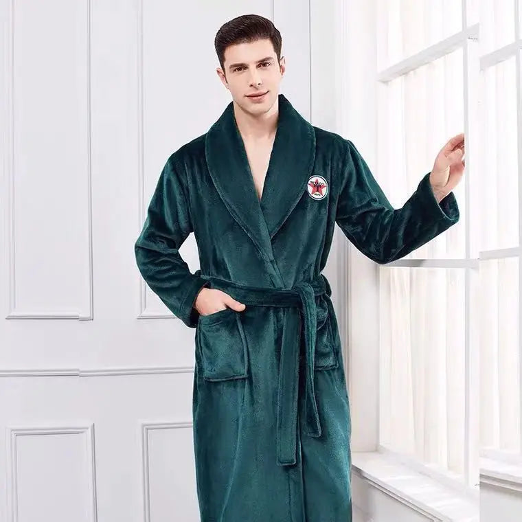 Peignoir homme capuche