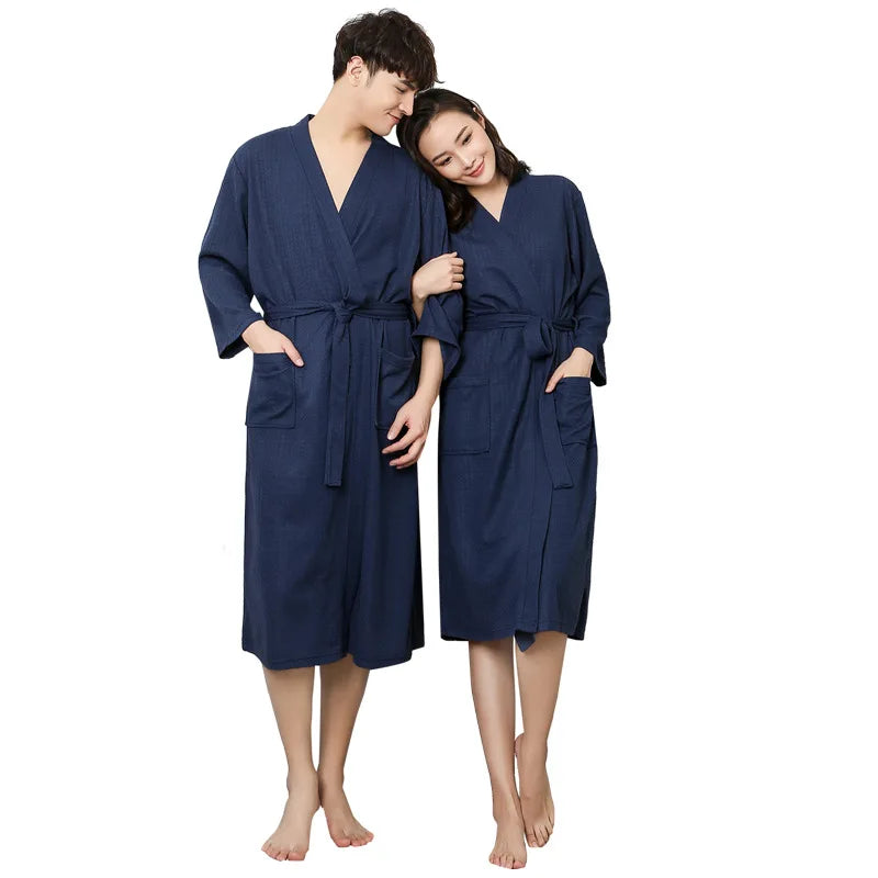 Peignoir homme nid d'abeille