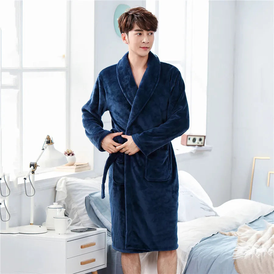 Peignoir homme polaire