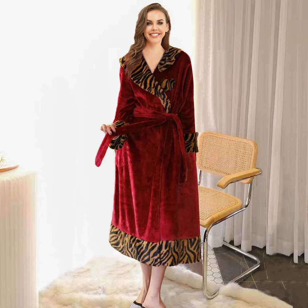 Peignoir leopard
