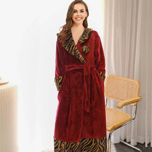 Peignoir leopard