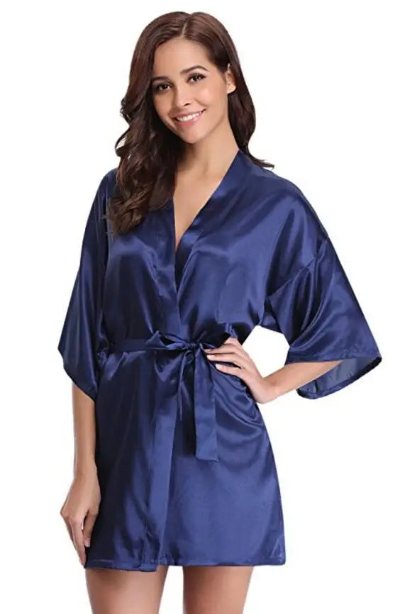 Peignoir rose femme