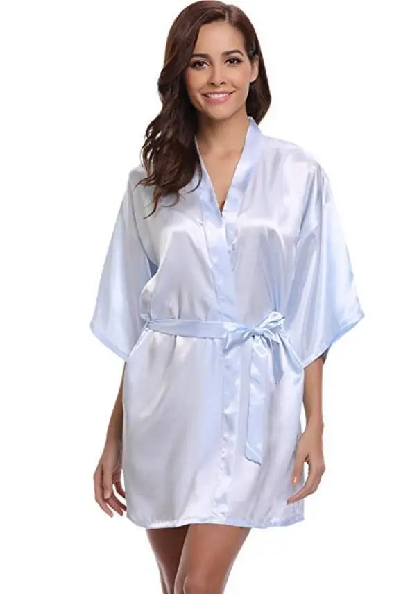 Peignoir rose femme