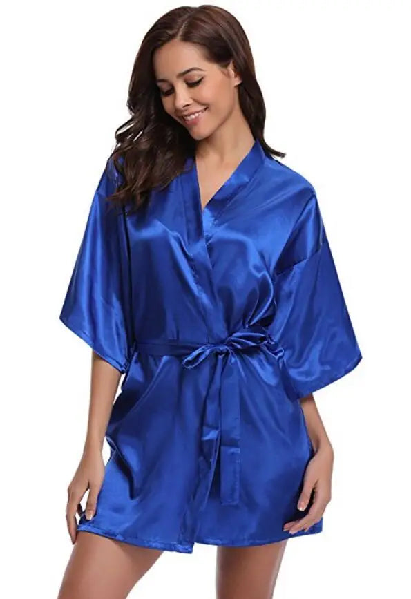 Peignoir rose femme