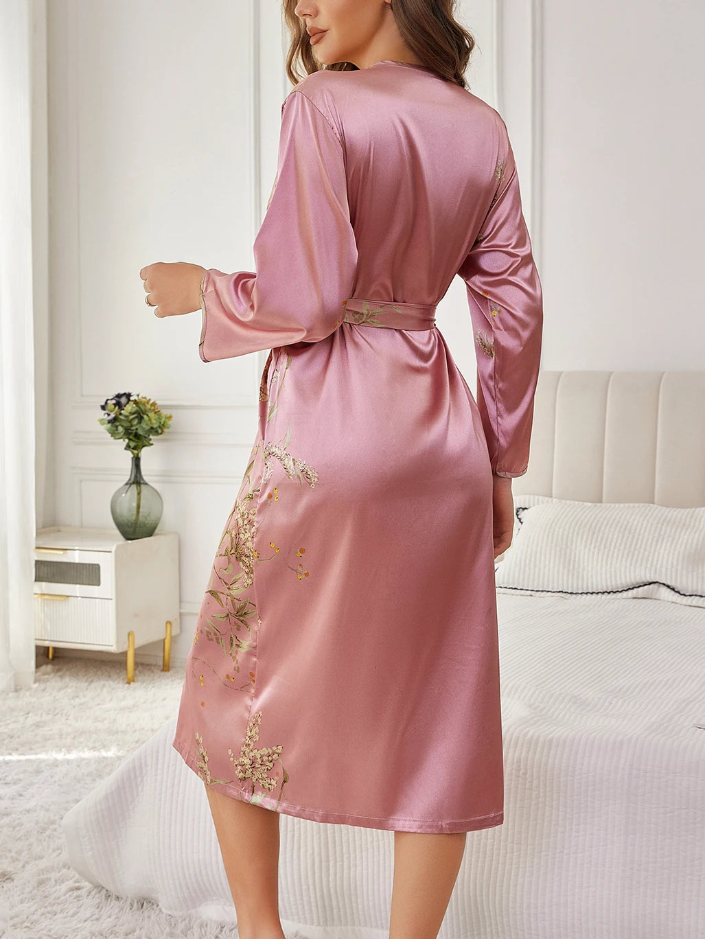Peignoir satin