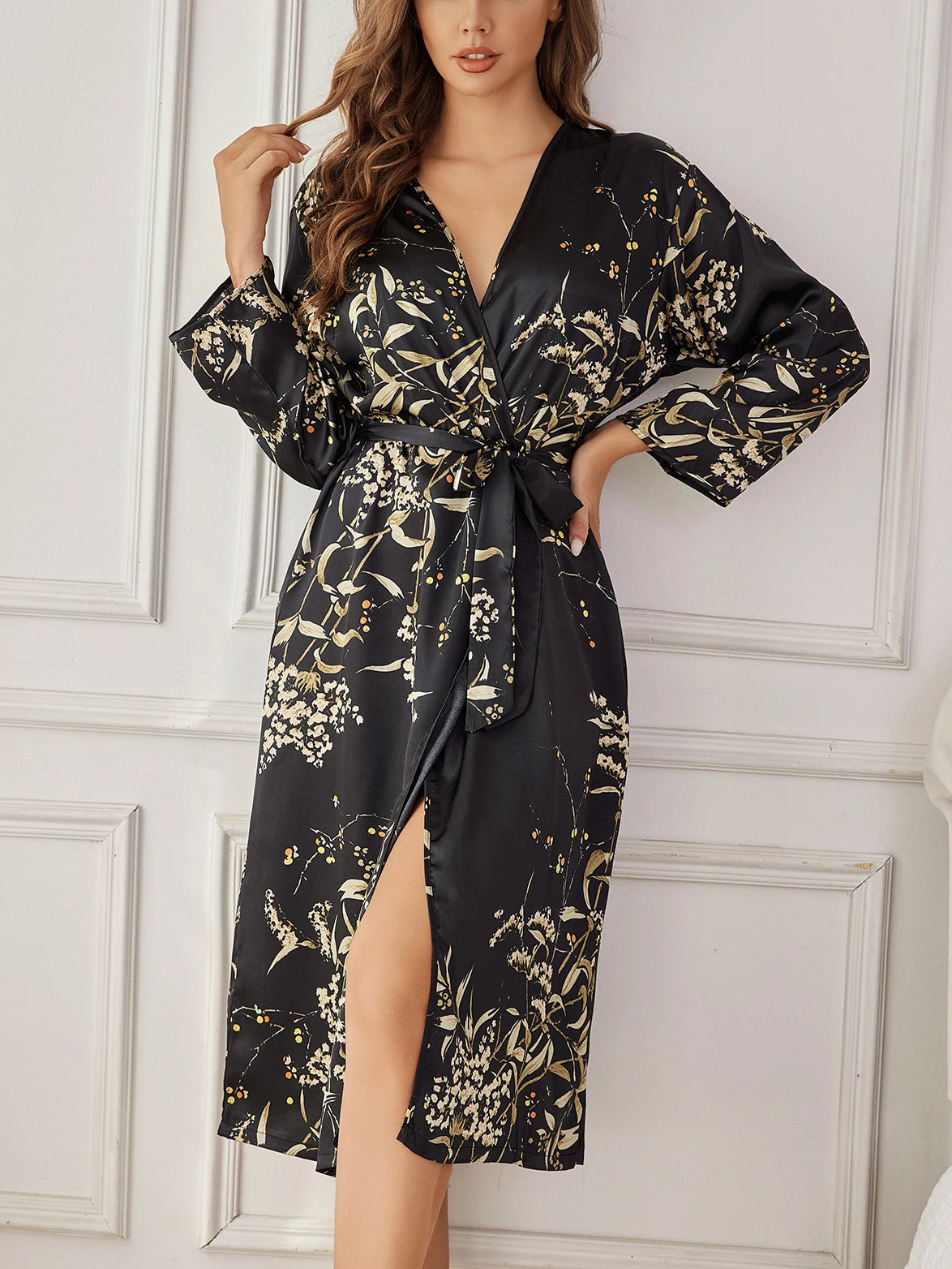 Peignoir satin