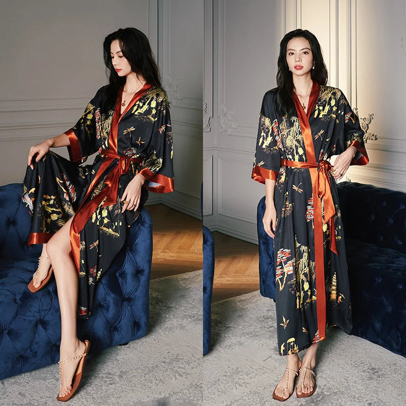 Peignoire kimono