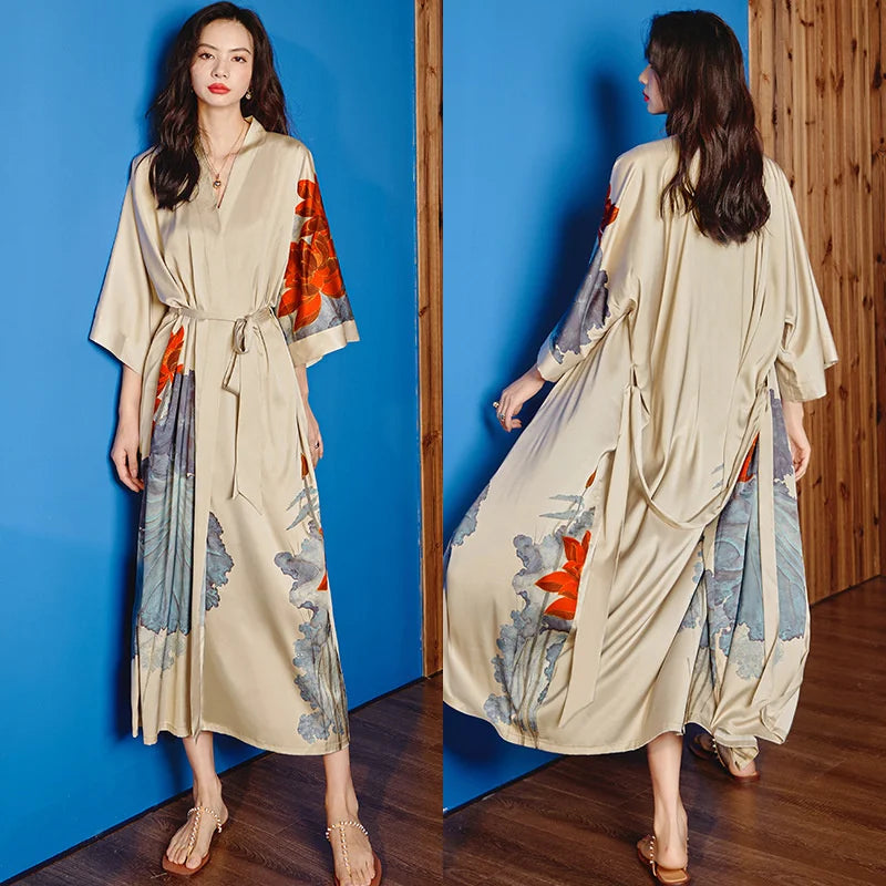 Peignoire kimono