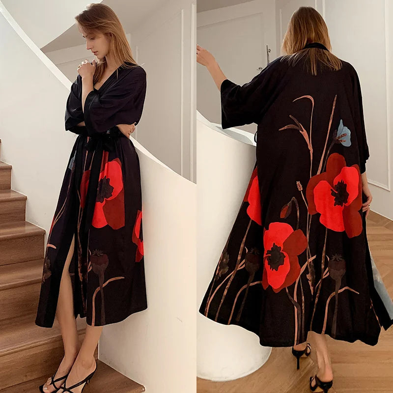 Peignoire kimono