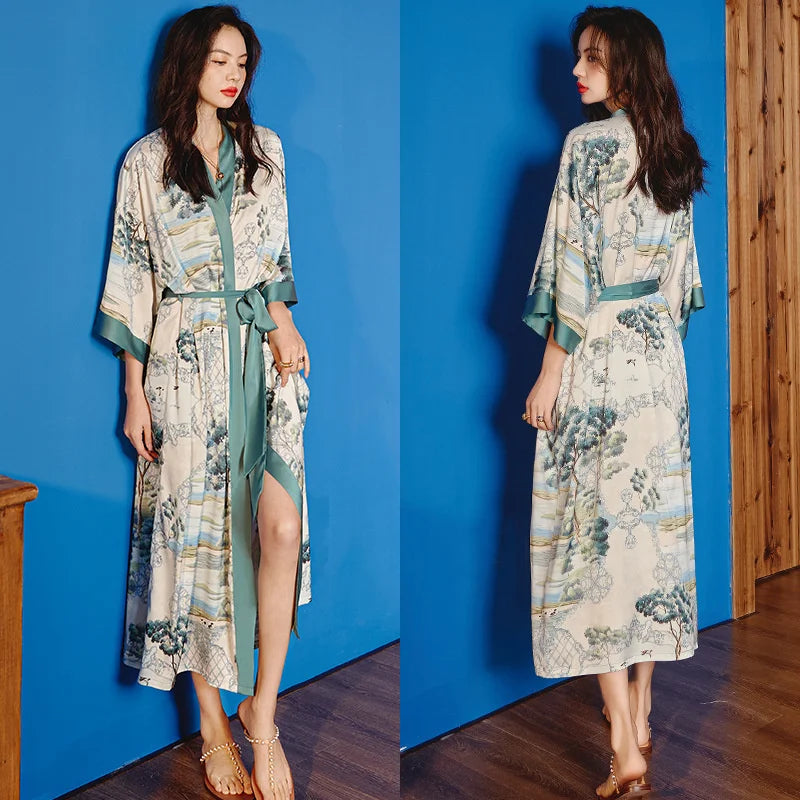 Peignoire kimono