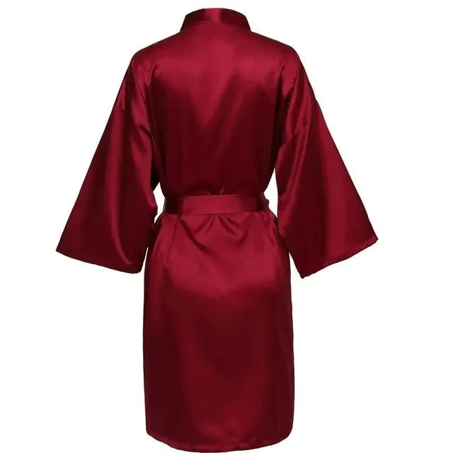 Peignoire satin femme