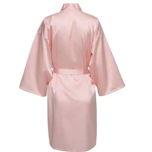Peignoire satin femme
