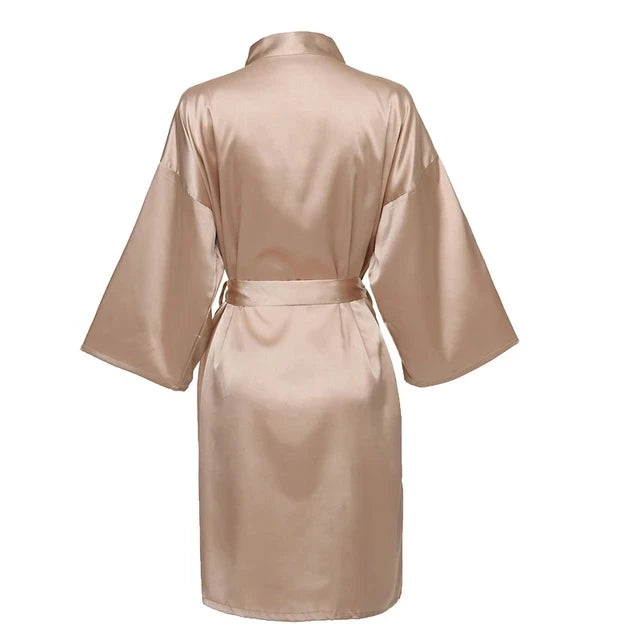 Peignoire satin femme