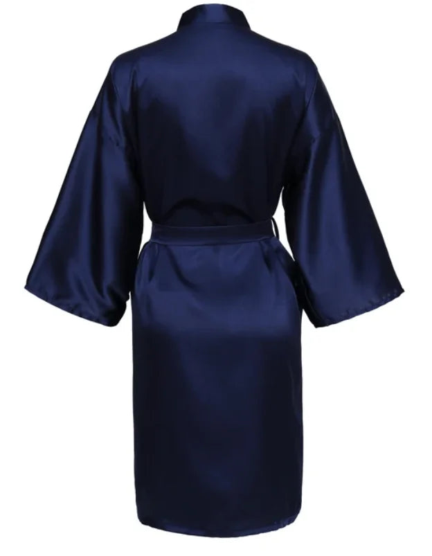 Peignoire satin femme