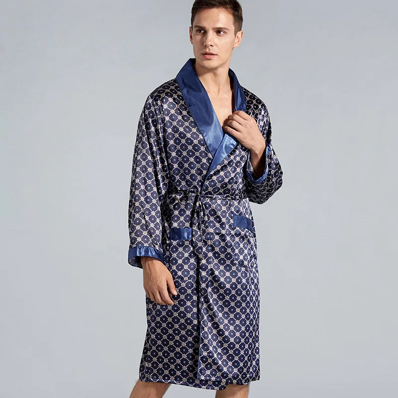 Peignoire soie homme