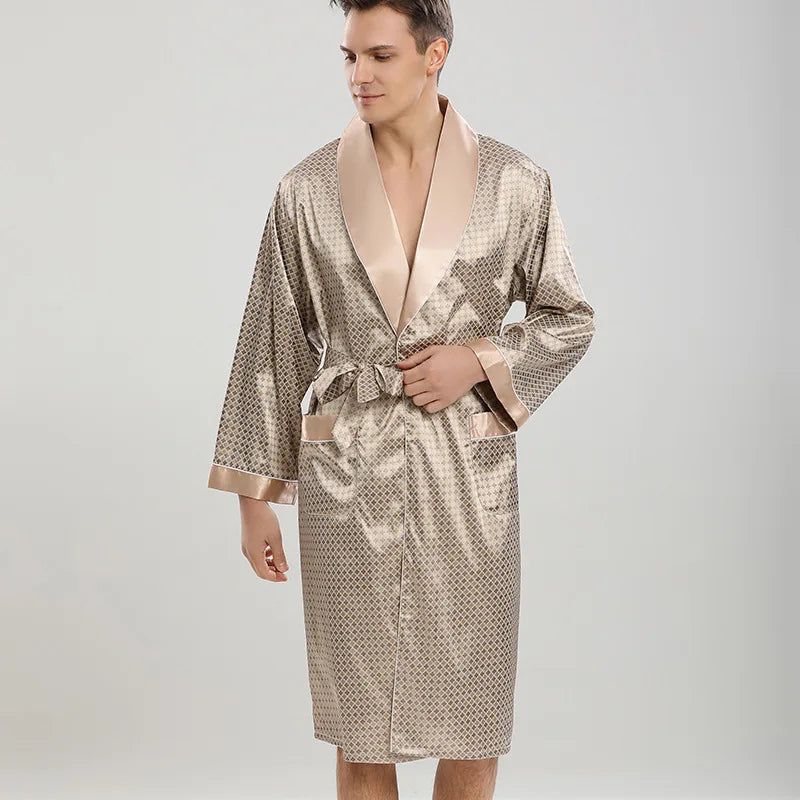 Peignoire soie homme